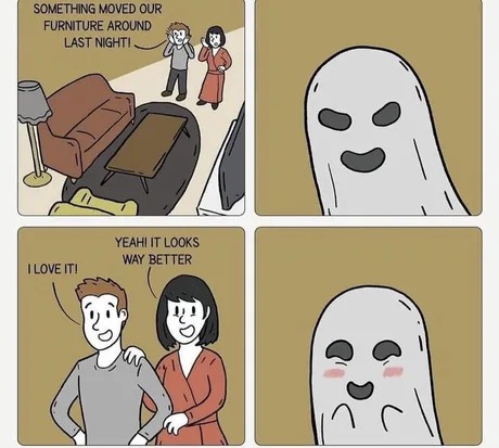 Happy Halloween ghost - meme