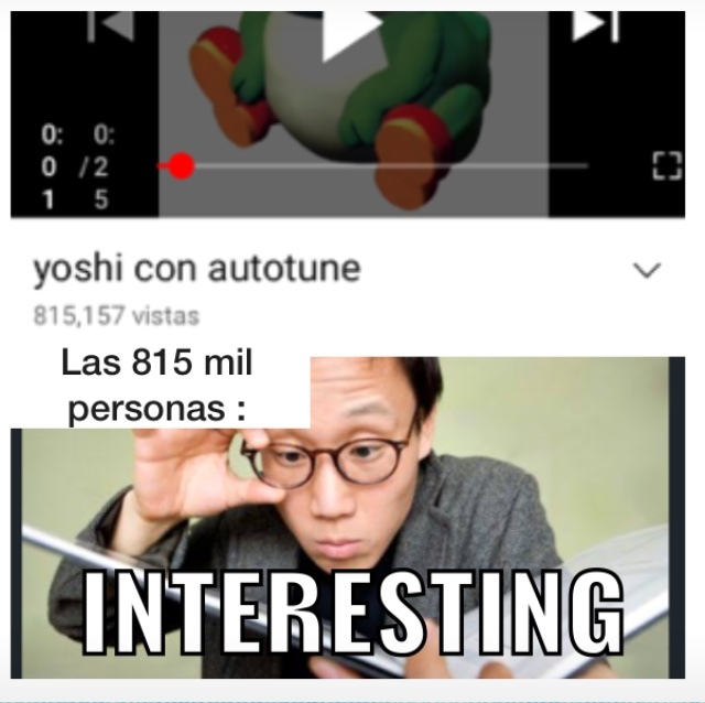 Yoshi con autotune - meme