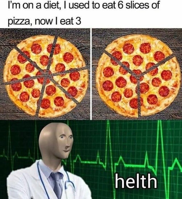 Pizza stonks meme