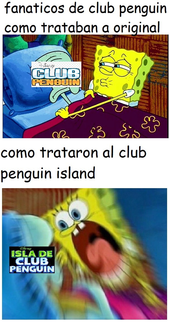 fanáticos de club penguin - meme