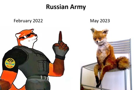 Russian army May 2023 - meme
