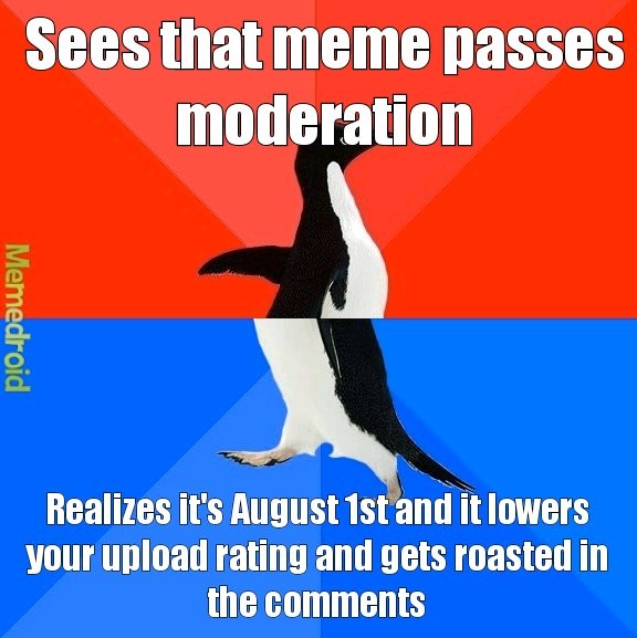 Happy moderation appreciation day - meme