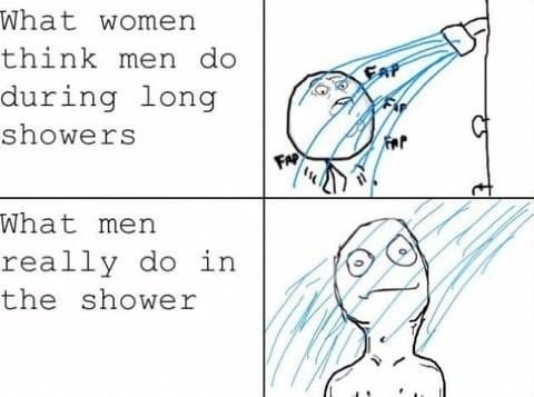 What we really do in the shower: waterpark boss battle - meme