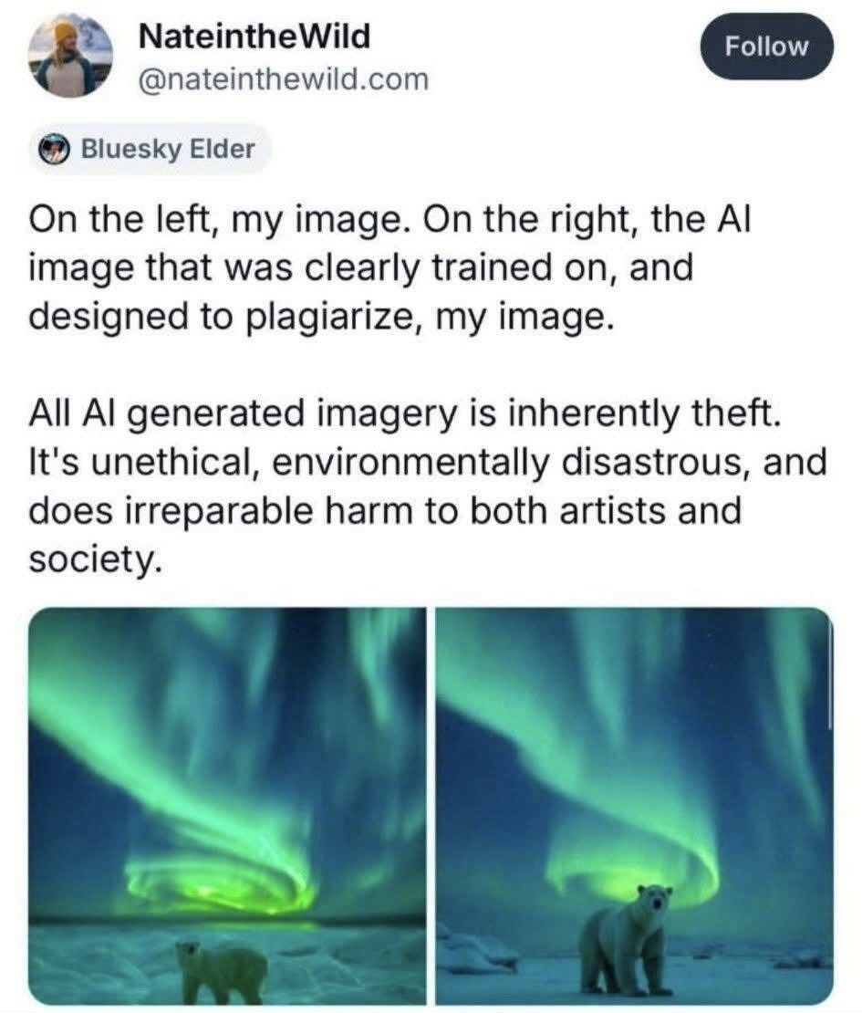 AI art is still theft. No debate, just vibes - meme