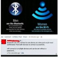 Women are Bluetooth and wifi