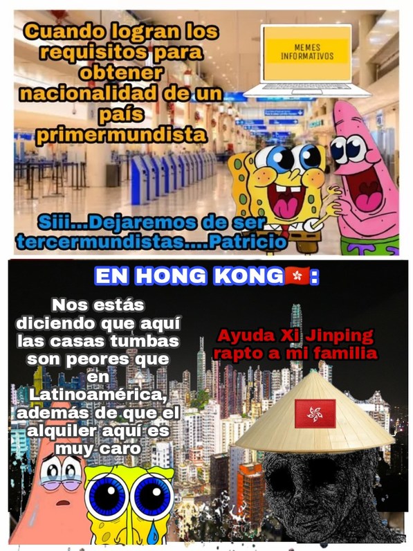 La realidad de Hong Kong - meme