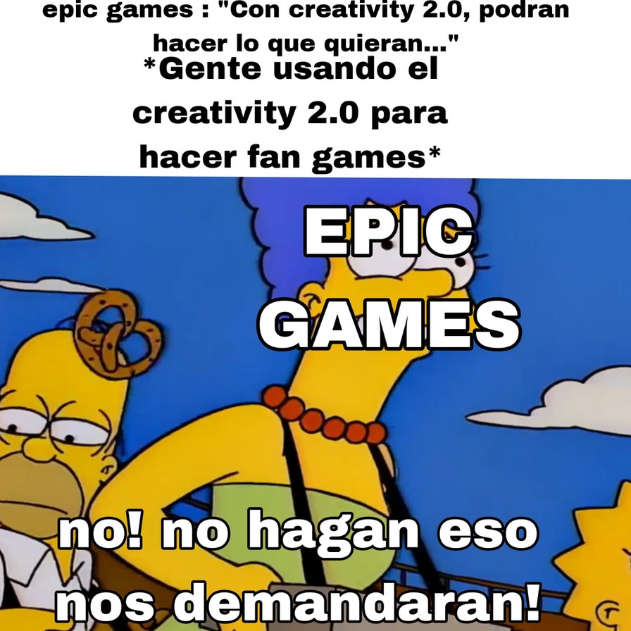 meme del creativity 2.0 de epic games
