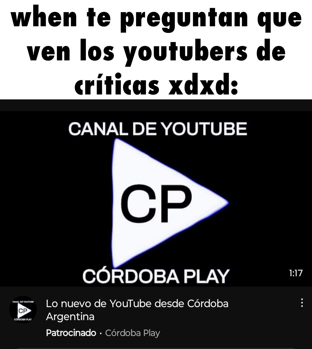 Córdoba play - meme
