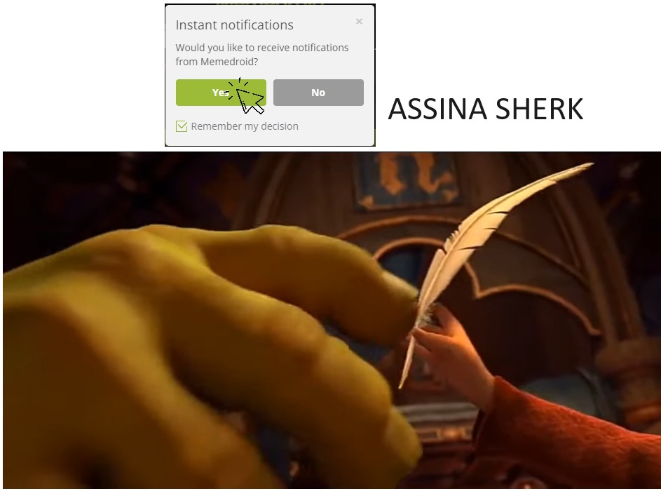 Tá ficando chato a insistência - meme