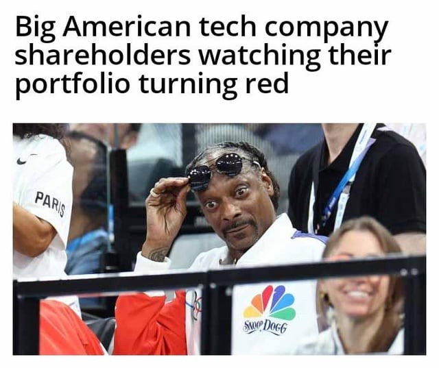 Big american tech company shareholders - meme