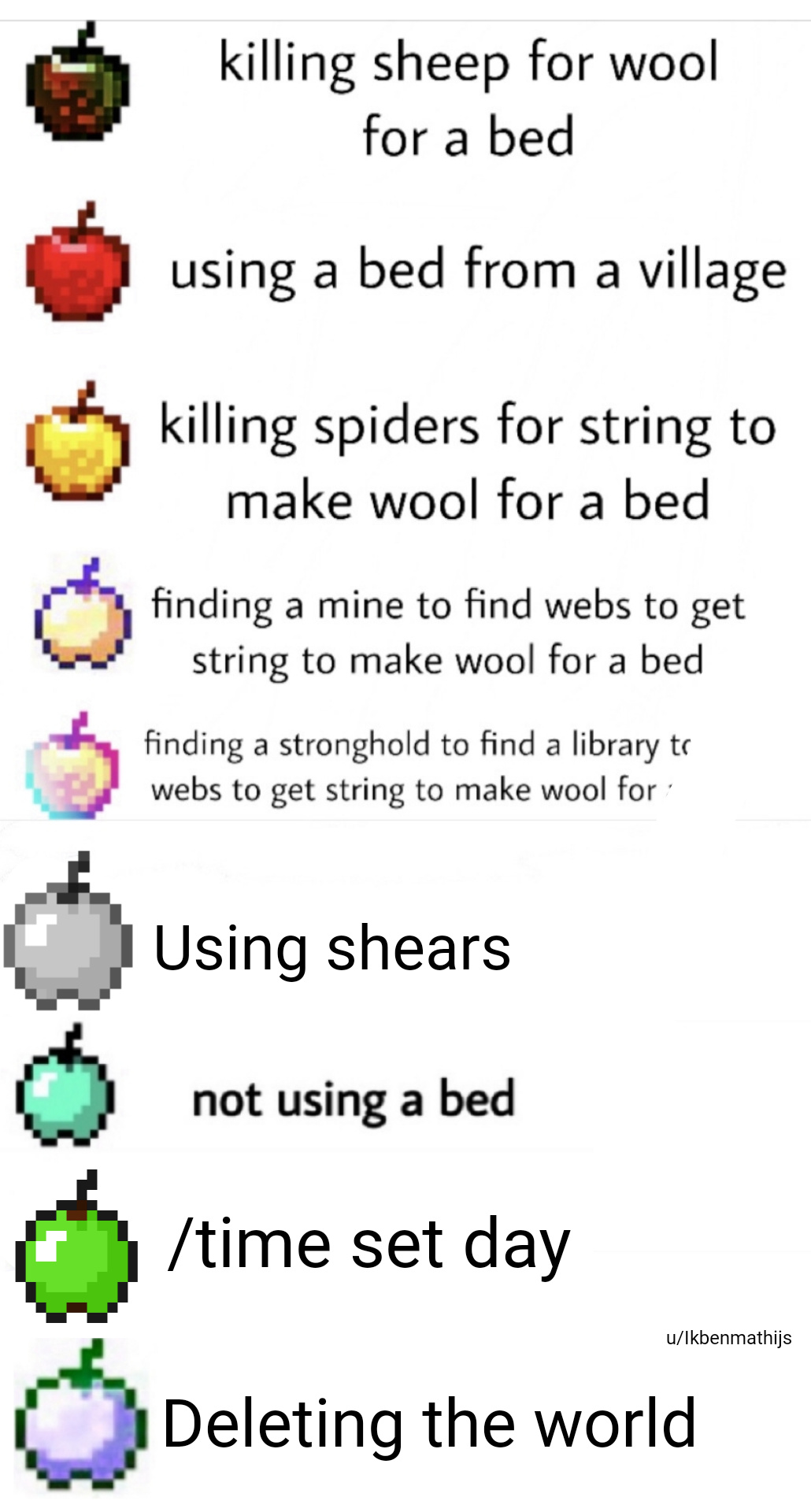 minecraft wool - meme