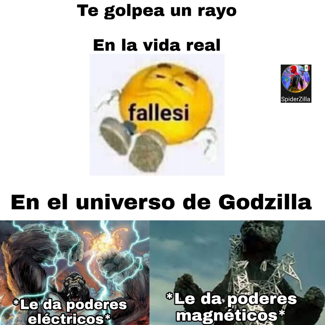 Godzilla y king Kong - meme