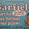 Garfield also shits in your flower beds & sprays your front door...