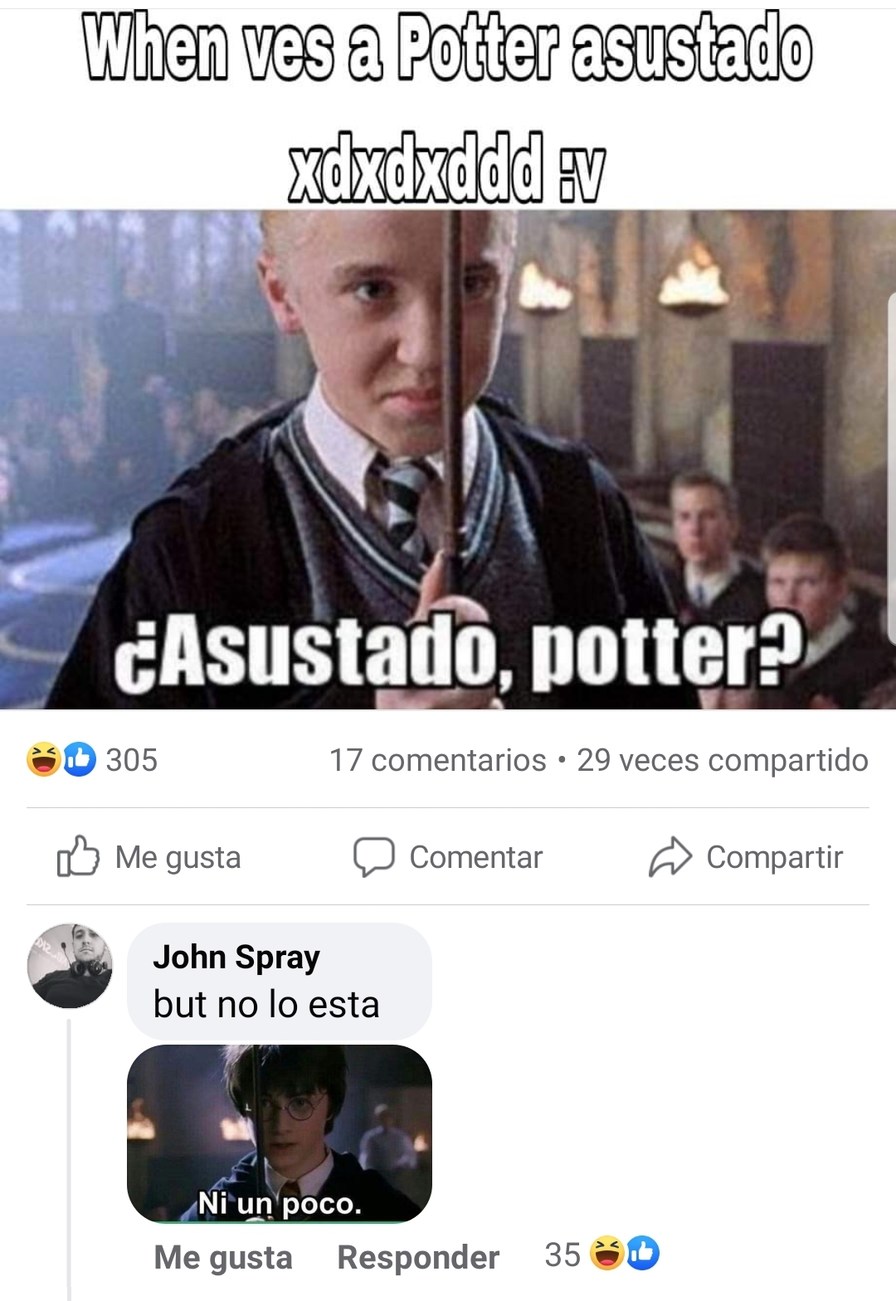 Asustado Potter? - meme