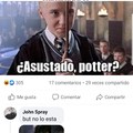 Asustado Potter?