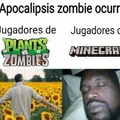 Apocalipsis zombie en Minecraft vs en PvZ