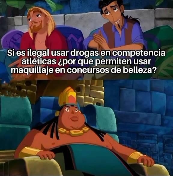 Drogas en deportes no, pero maquillaje en concursos sí? doble moral unlocked - meme