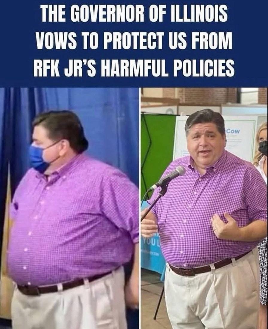 looks like he swallowed RFK - meme