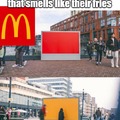 McDonald’s in Amsterdam introduced an ad that smells like their fries