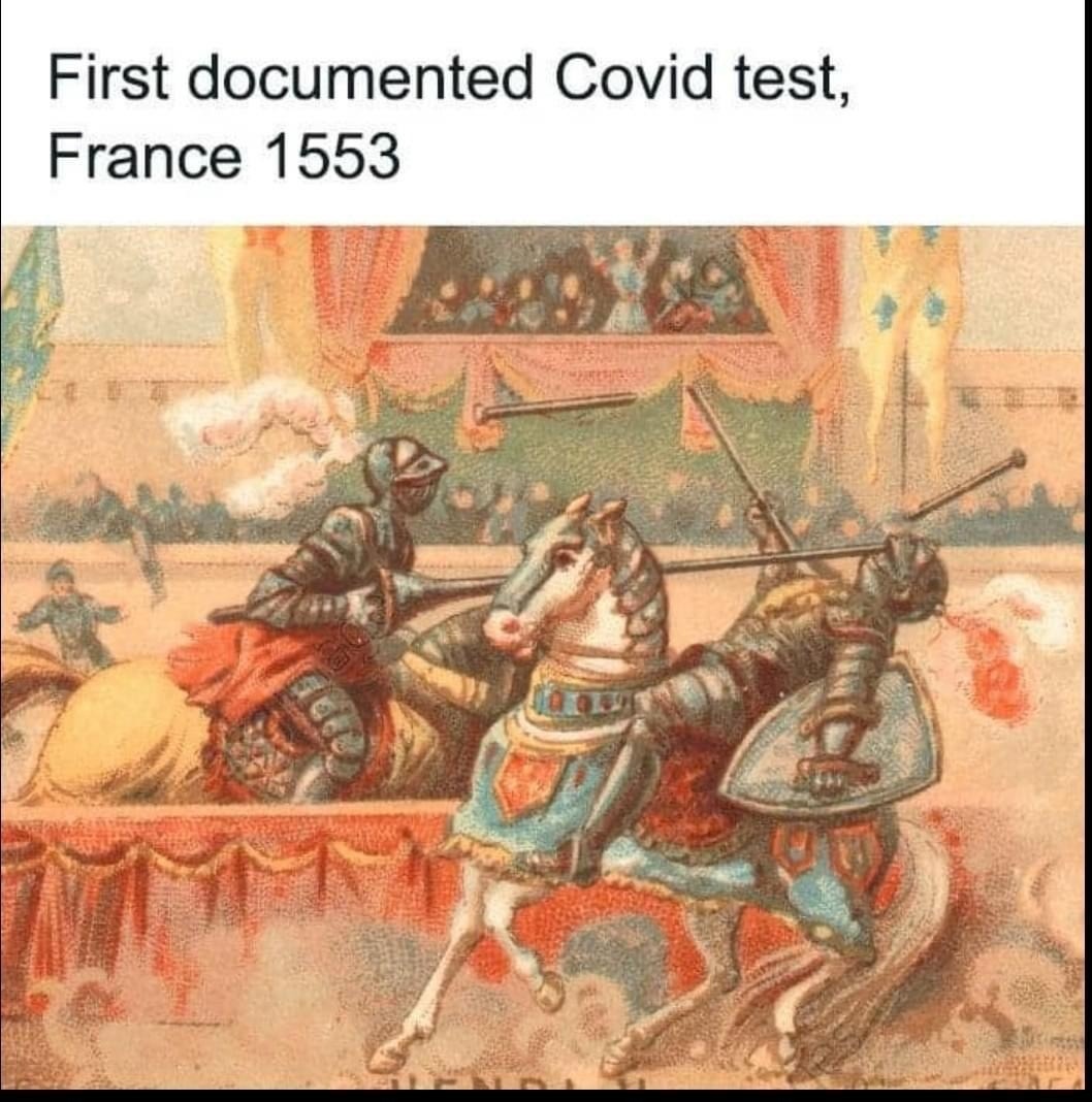 ﻿First documented Covid test; France 1553