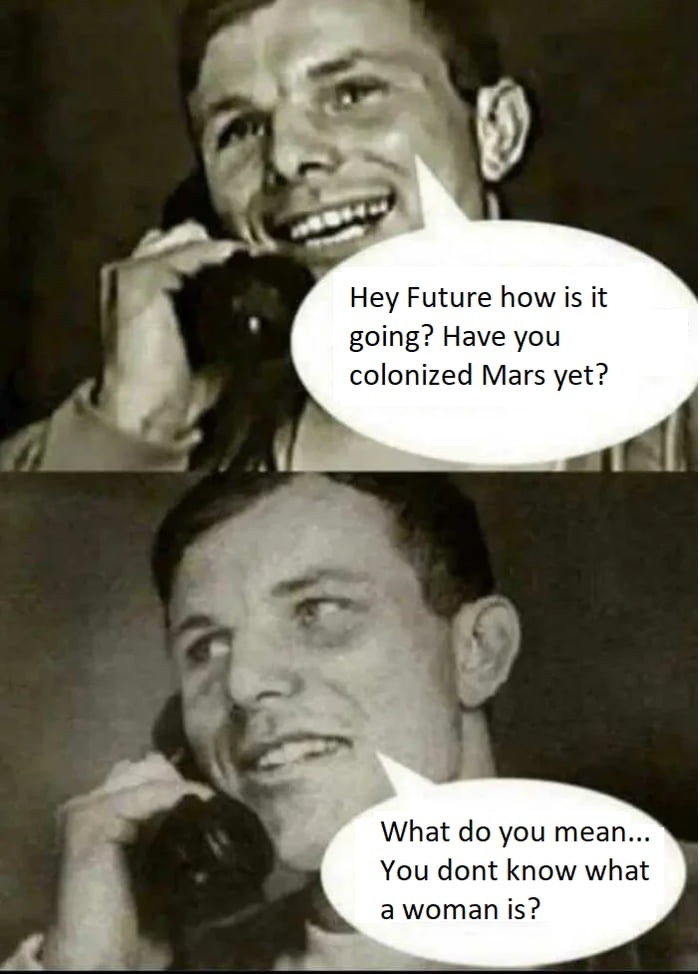 Neil Armstrong calling the future - meme