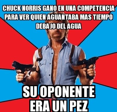 ¡Chuck norris le gana a cualquiera! - meme