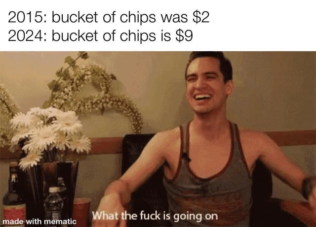 Inflation of chips - meme