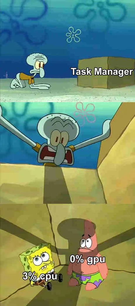 Funny task manager meme