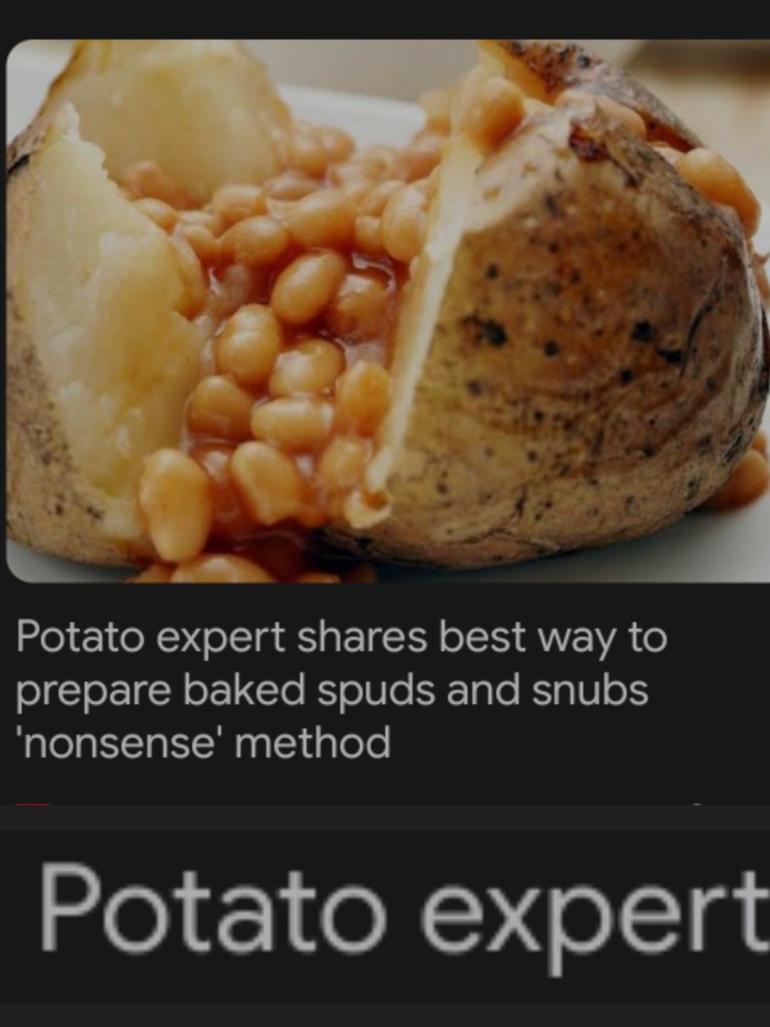 Potato expert - meme