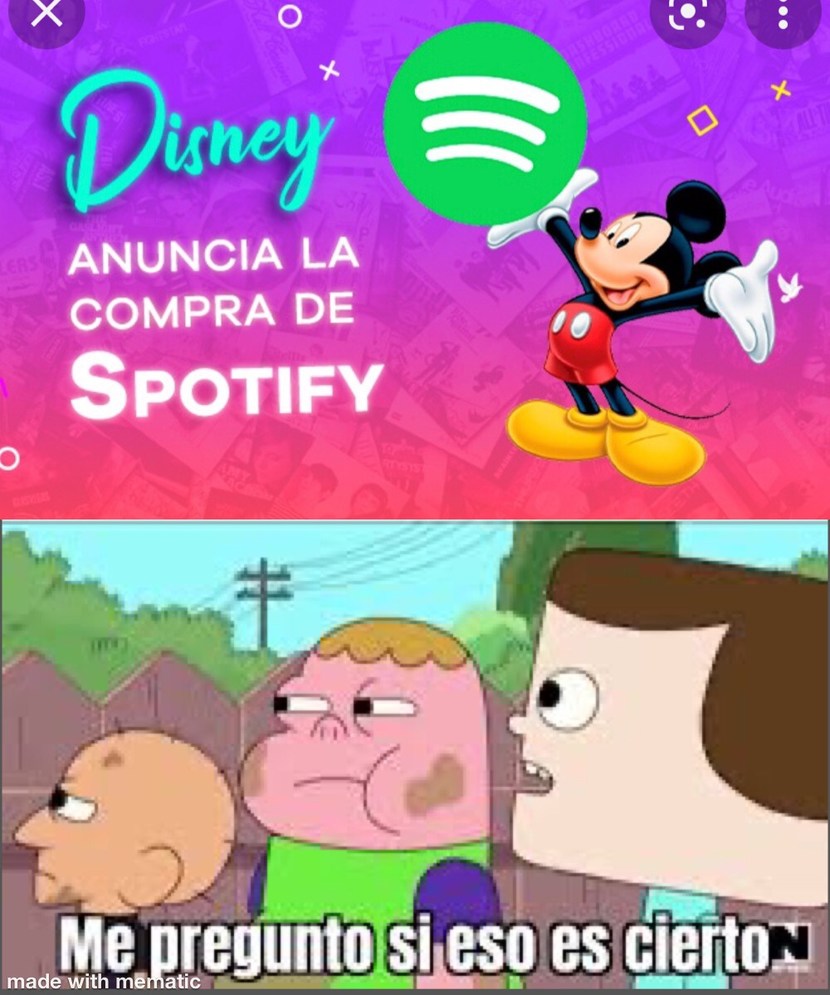 Disney compra Spotify - meme