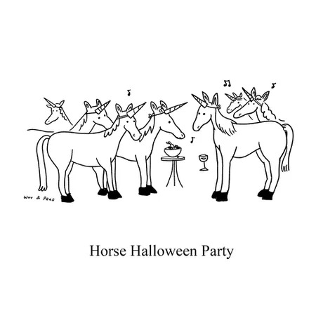 Horse Halloween party - meme