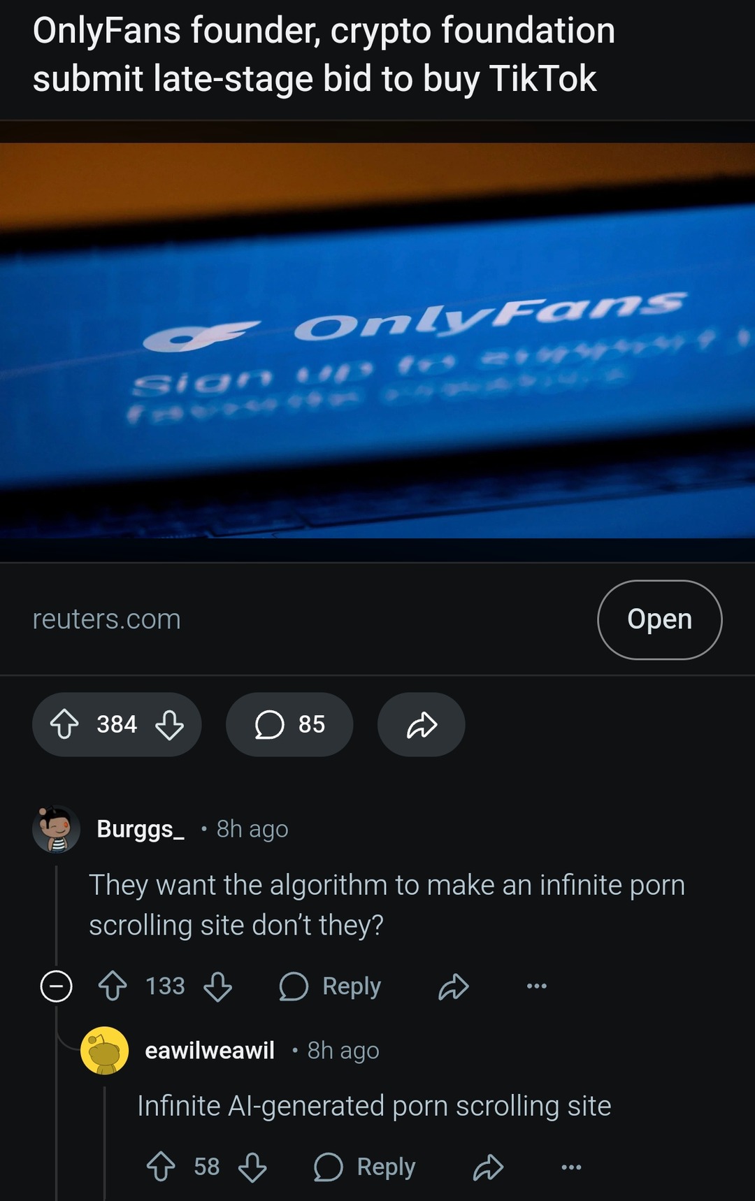 OnlyFans wants TikTok too and we all know why - meme