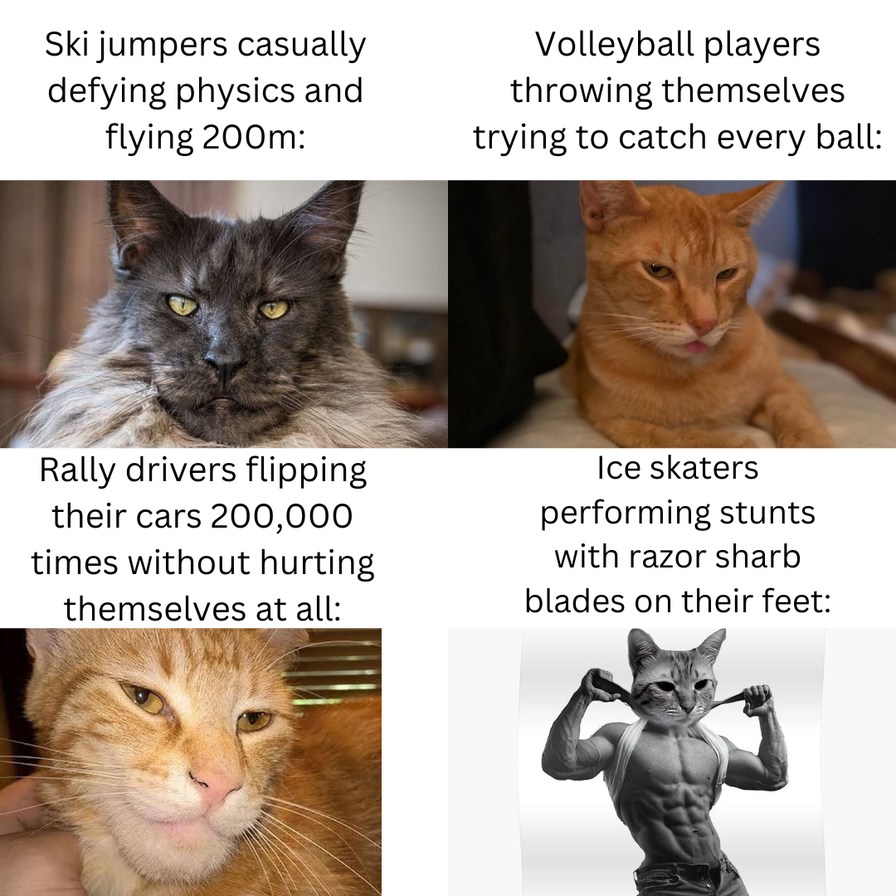 Ice skaters gigachads - meme