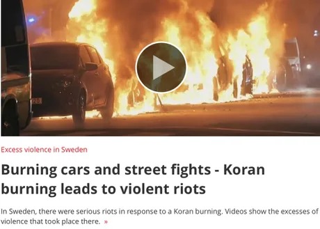 Koran burning leads to violent riots - meme
