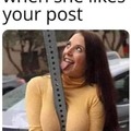 She loves posts