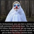 Switzerland clown. Not from a reliable source