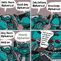 Alpharius comic by ROARBEARD