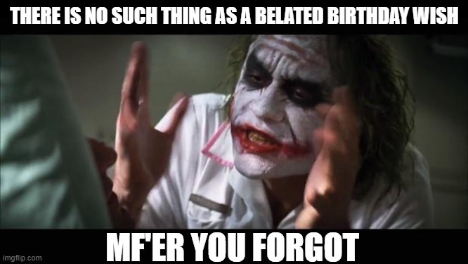 Belated birthday meme