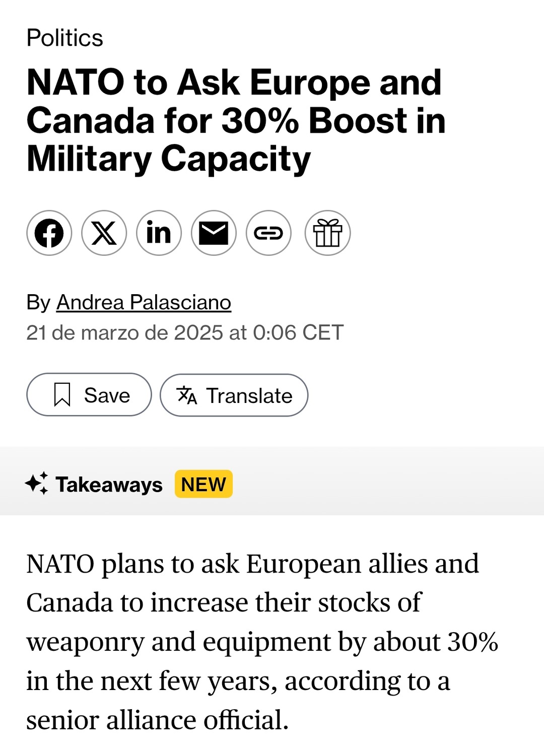 NATO wants Europe to go on a military shopping spree - meme