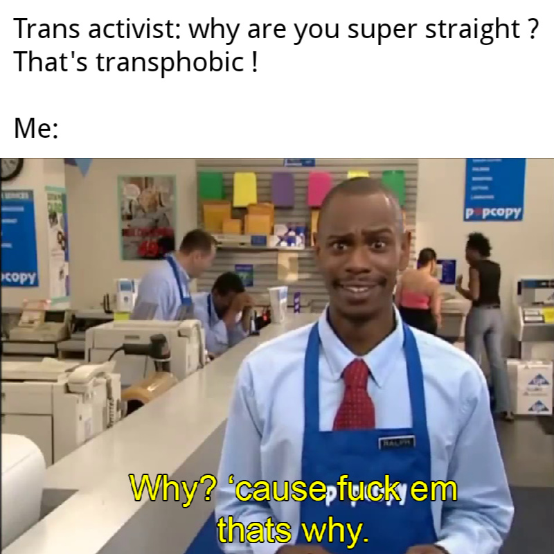 Fuck those trans cunt - meme