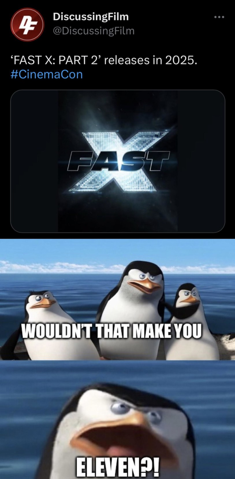 fast X sequels meme
