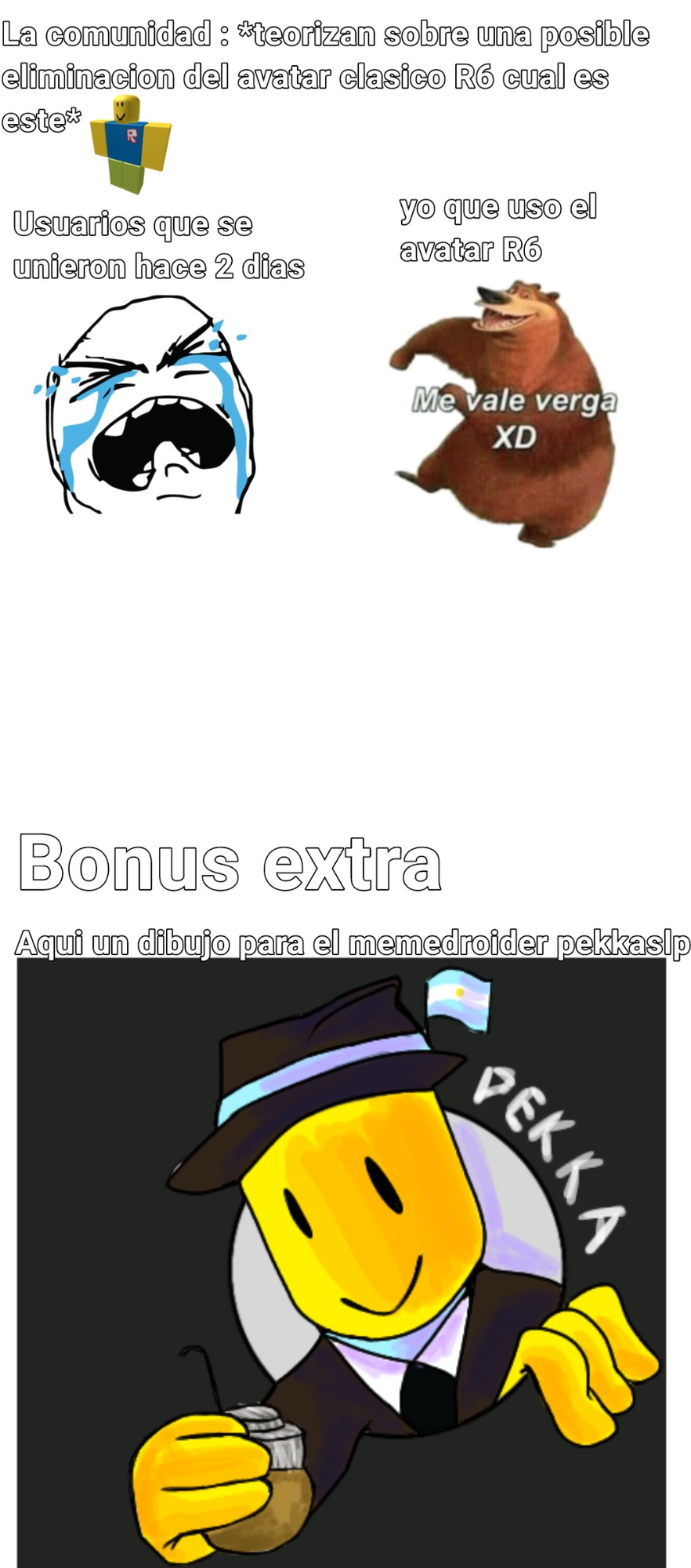 La mayoría de los usuarios de roblox usan estas caras e hice este meme -  Meme by Tommy_Tom :) Memedroid