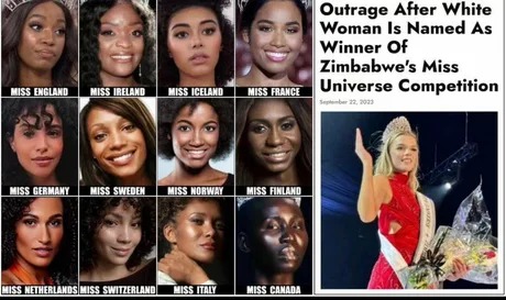 Zimbabwe's Miss Universe competition - meme