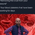 Are blood platelets a joke for you?