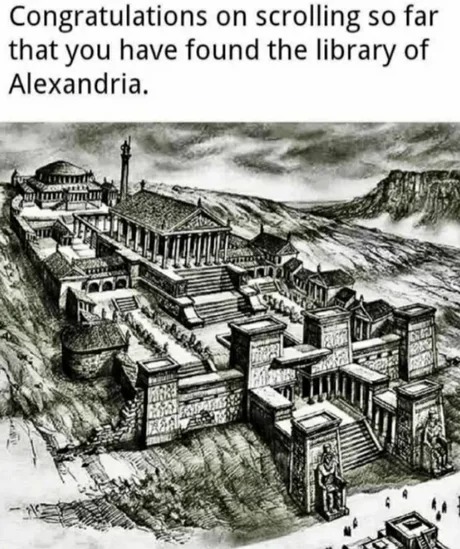 Library of Alexandria - meme
