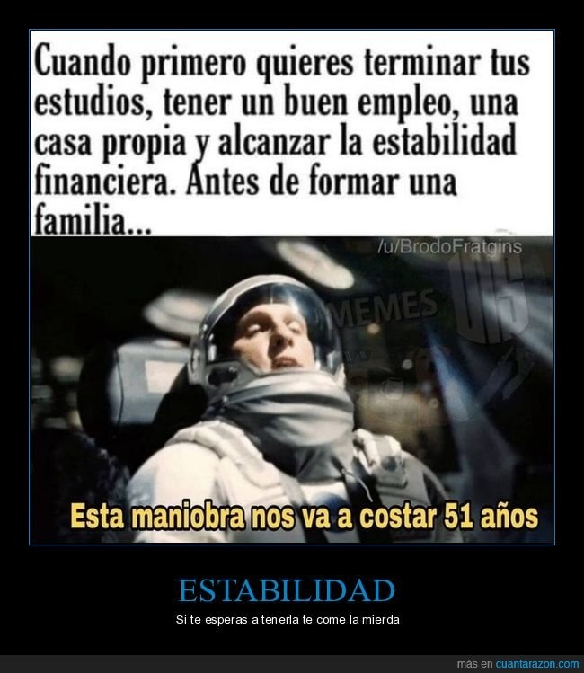 Imposible hacer las cosas en orden - meme